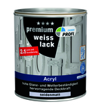 PROFI Acryl Premium Weisslack seidenmatt 2,5 L