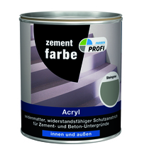 PROFI Zementfarbe Steingrau 2,5 L