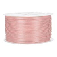 Doppelsatinband rosa 3 mm