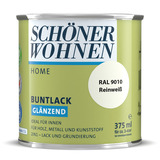 Home Buntlack glänzend Reinwei ß RAL 9010 0,375 L