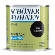 Home Buntlack glänzend Schwarz 0,375 L