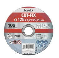 CUT FIX Trennscheibe Metall dünn D125x1.0mm Inh:10