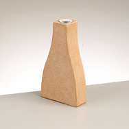 PappArt Vase m.Alueinsatz Form C-NEUE Ausführung 14*7,5*3cm