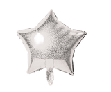 Folien-Ballon ''Stern'' metallic silber, ca. 45 cm
