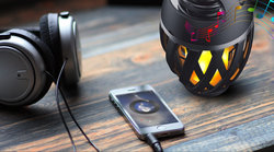 Tischfackel mit Flammen-Effekt Kusto m.Bluetooth Lautsprecher