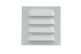Lüftungsgitter aus Aluminium, beschichtet, 70x70 mm, weiß