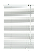 Alu-Jalousie 25 100x175 cm weiß