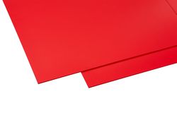 Hobbycolor Kunststoffplatte rot 3x500x1500 mm