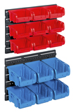ProfiPlus Set 1+2/17, rot/blau Sichtboxen-Set, 385x350x165 mm