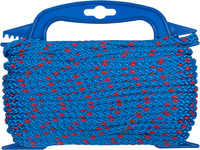 Polypropylen-Seil blau-rot Ø 6,0 mm, L 20 m, 8-fach gefl.