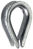 Drahtseilkauschen, verzinkt für Seile bis Ø 6,0 mm, 2 St.