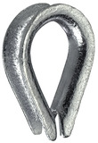 Drahtseilkauschen, verzinkt für Seile bis Ø 8,0 mm, 2 St.