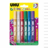 UHU Young Creative GlitterGlue Original 6x10ml