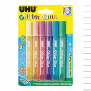 UHU Young Creative GlitterGlue Shiny 6x10ml